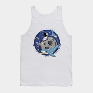 Astronaut Fishing Tank Top